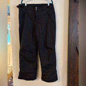 Columbia Black Men's Insulated Snow and Ski Pants Large